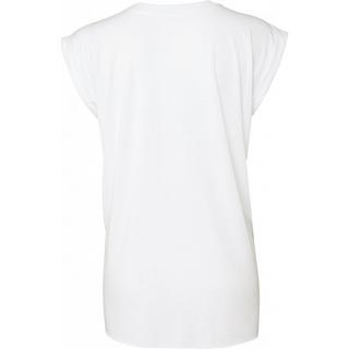 Bella + Canvas Flowy T-shirt manches roulottées  