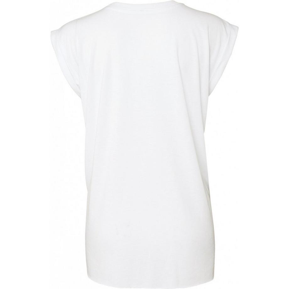 Bella + Canvas Flowy T-Shirt mit Rollärmeln  