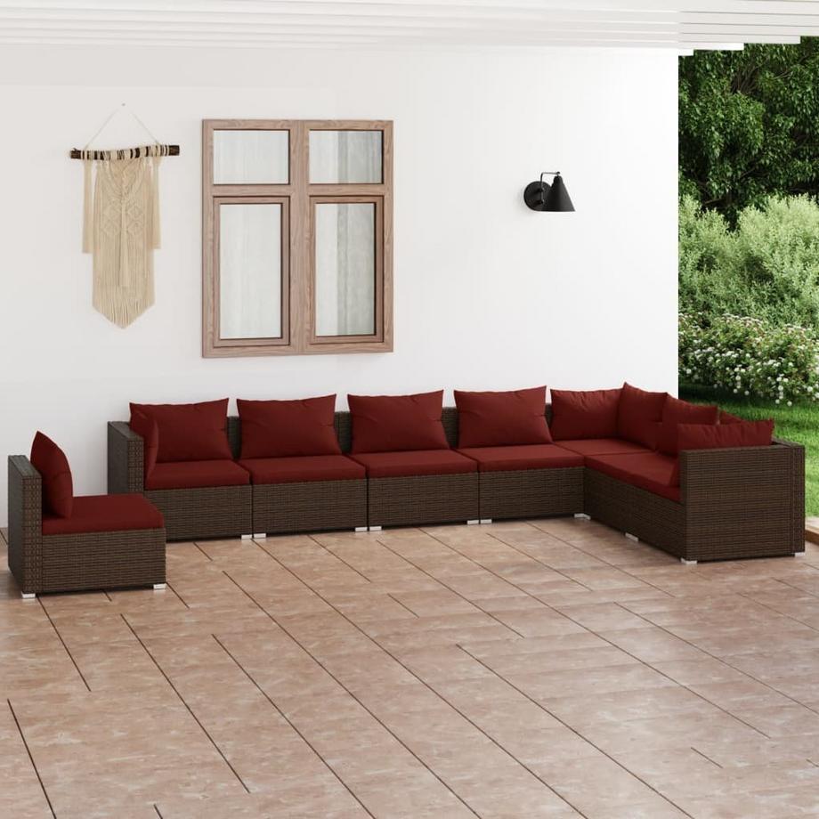 VidaXL Garten-lounge-set poly-rattan  