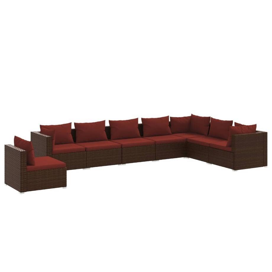 Garten-lounge-set poly-rattan
