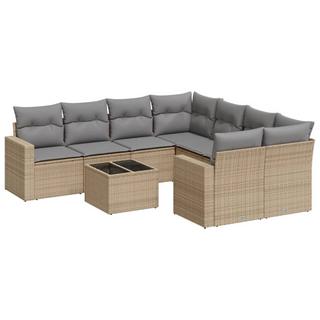 VidaXL set divano da giardino Polirattan  