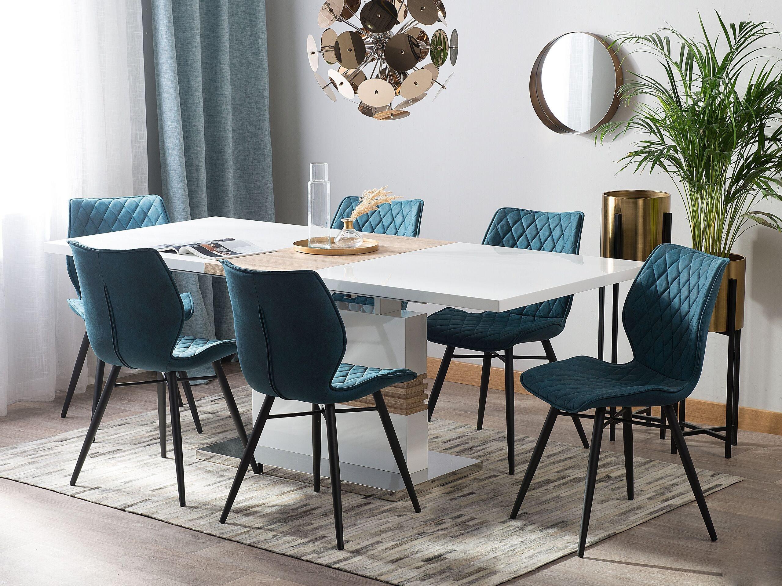 Beliani Table de repas en MDF Moderne SANTANA  