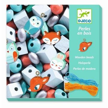 Perles en bois Djeco Petits animaux