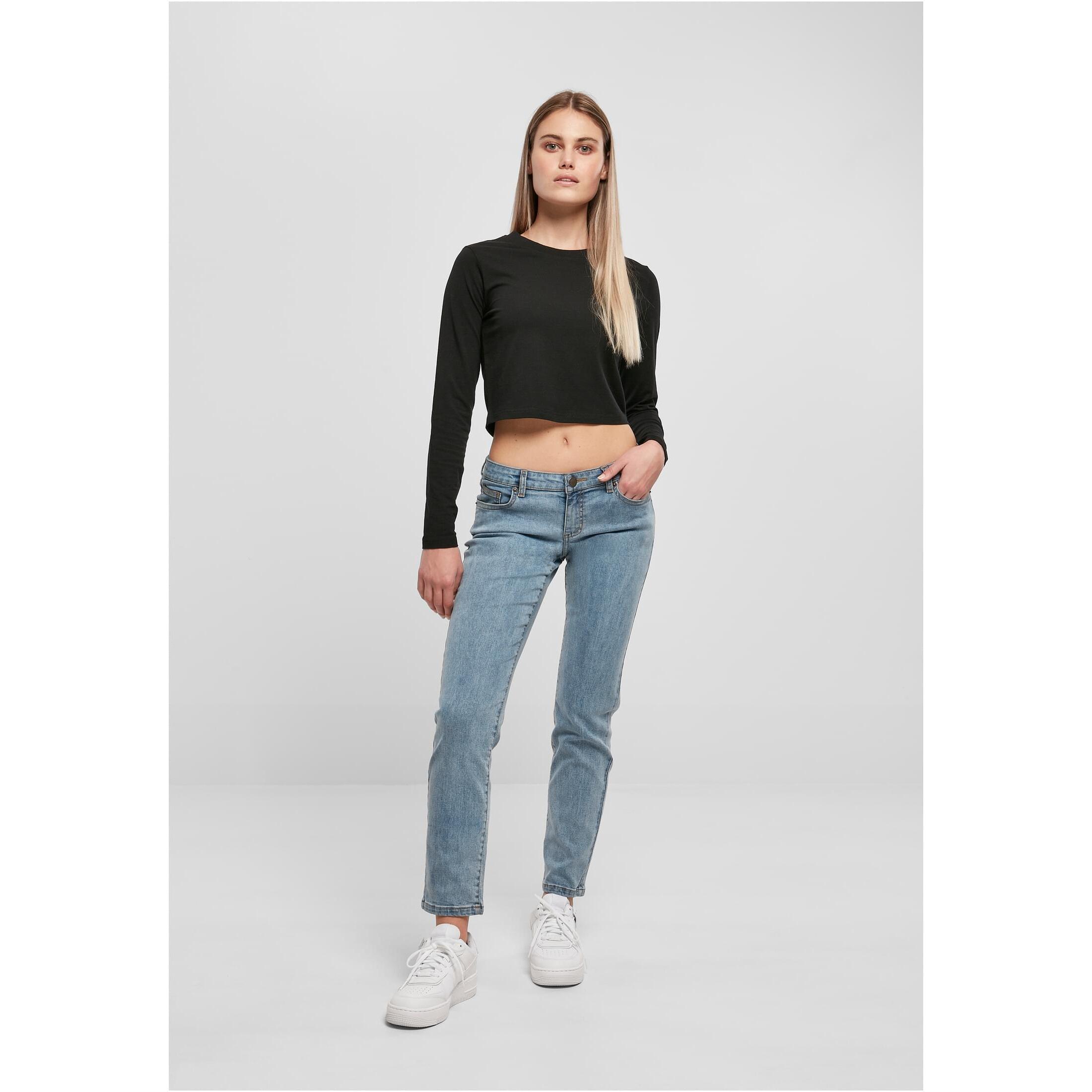 URBAN CLASSICS Gerade niedrige Taille Jeans  