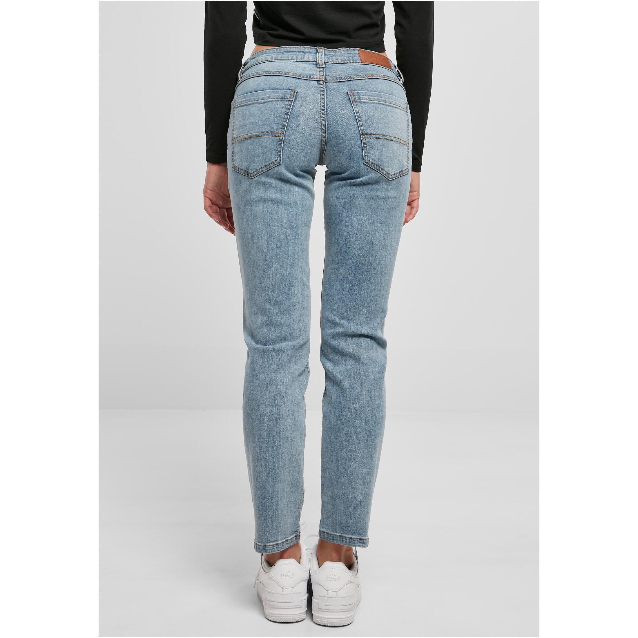 URBAN CLASSICS Gerade niedrige Taille Jeans  