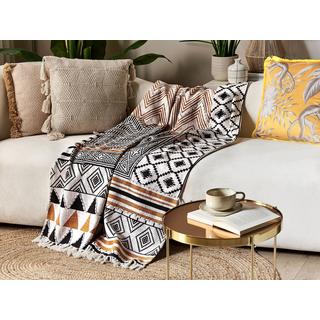 Beliani Jeté de lit en Coton Boho  