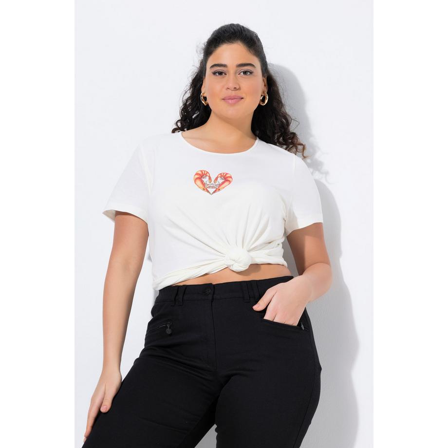 Ulla Popken Scampis Classic Rundhals Halbarm T-Shirt  