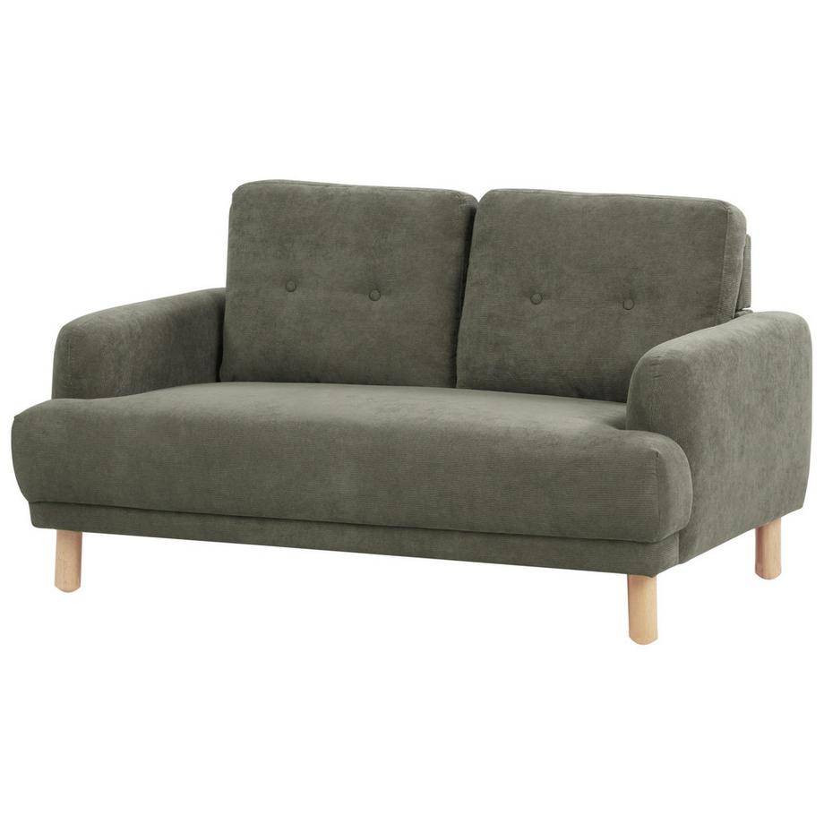 Beliani Canapé 2 places en Velours côtelé Rétro TUVE  