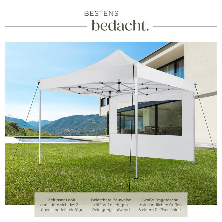 Tectake Aluminium Pavillon Olivia 3 x 3 m wasserdicht  