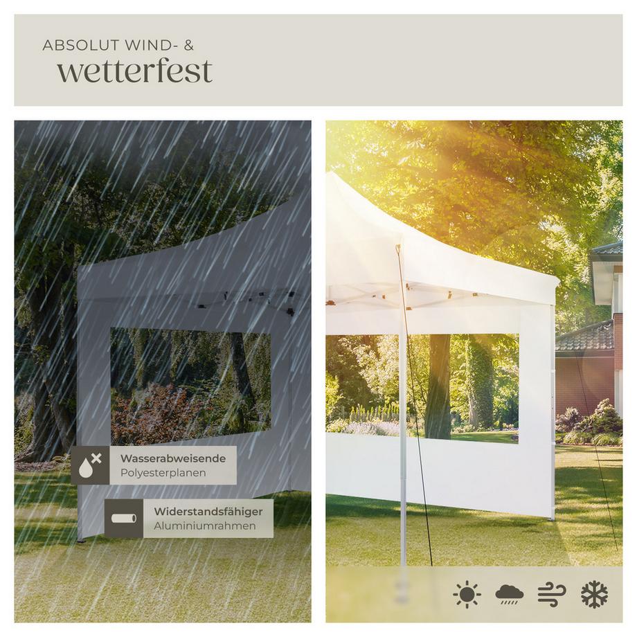 Tectake Aluminium Pavillon Olivia 3 x 3 m wasserdicht  