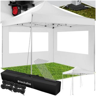 Tectake Gazebo pieghevole Olivia 3x3 m con 2 elementi laterali  