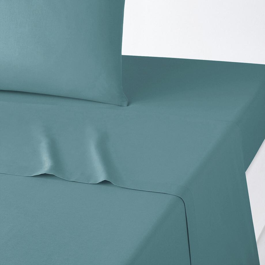 Drap plat uni en polycoton
