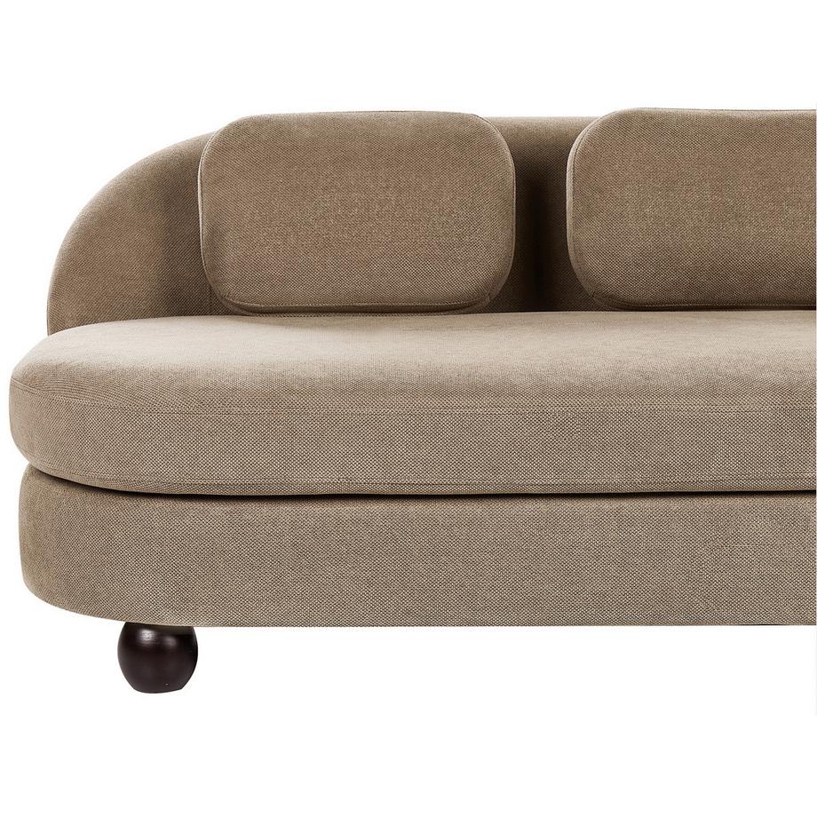 Beliani Canapé 3 places en Tissu  FANSEN  