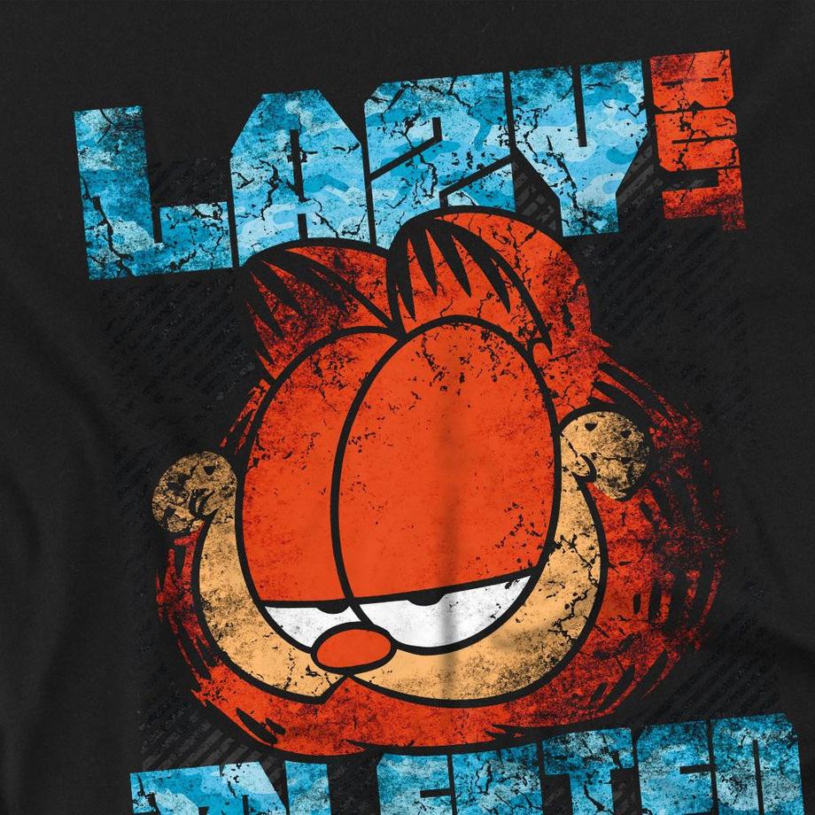 Garfield  Lazy But Talented Maglietta Effetto Invecchiato 