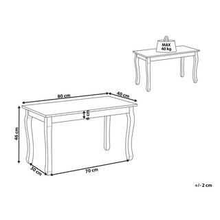 Beliani Table basse en MDF Traditionnel SNOOK  