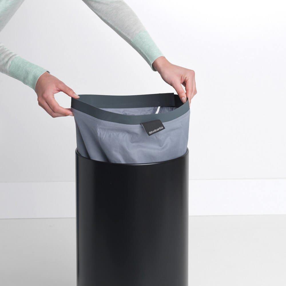 brabantia  Brabantia 120008 Wäschekorb 35 l Rund Schwarz 