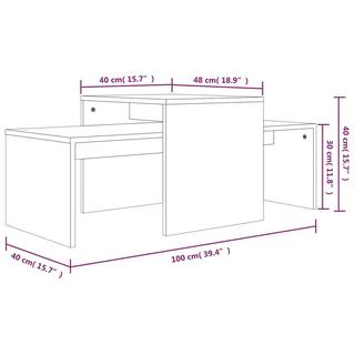 VidaXL Couchtisch holzwerkstoff  