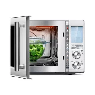 Sage Sage The Combi Wave 3 in 1 Superficie piana Microonde combinato 32 L 1100 W Grigio, Acciaio inossidabile  