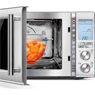 Sage Sage The Combi Wave 3 in 1 Superficie piana Microonde combinato 32 L 1100 W Grigio, Stainless steel  