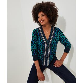 Joe Browns  Jersey-Strickjacke mit Tiermotiv 