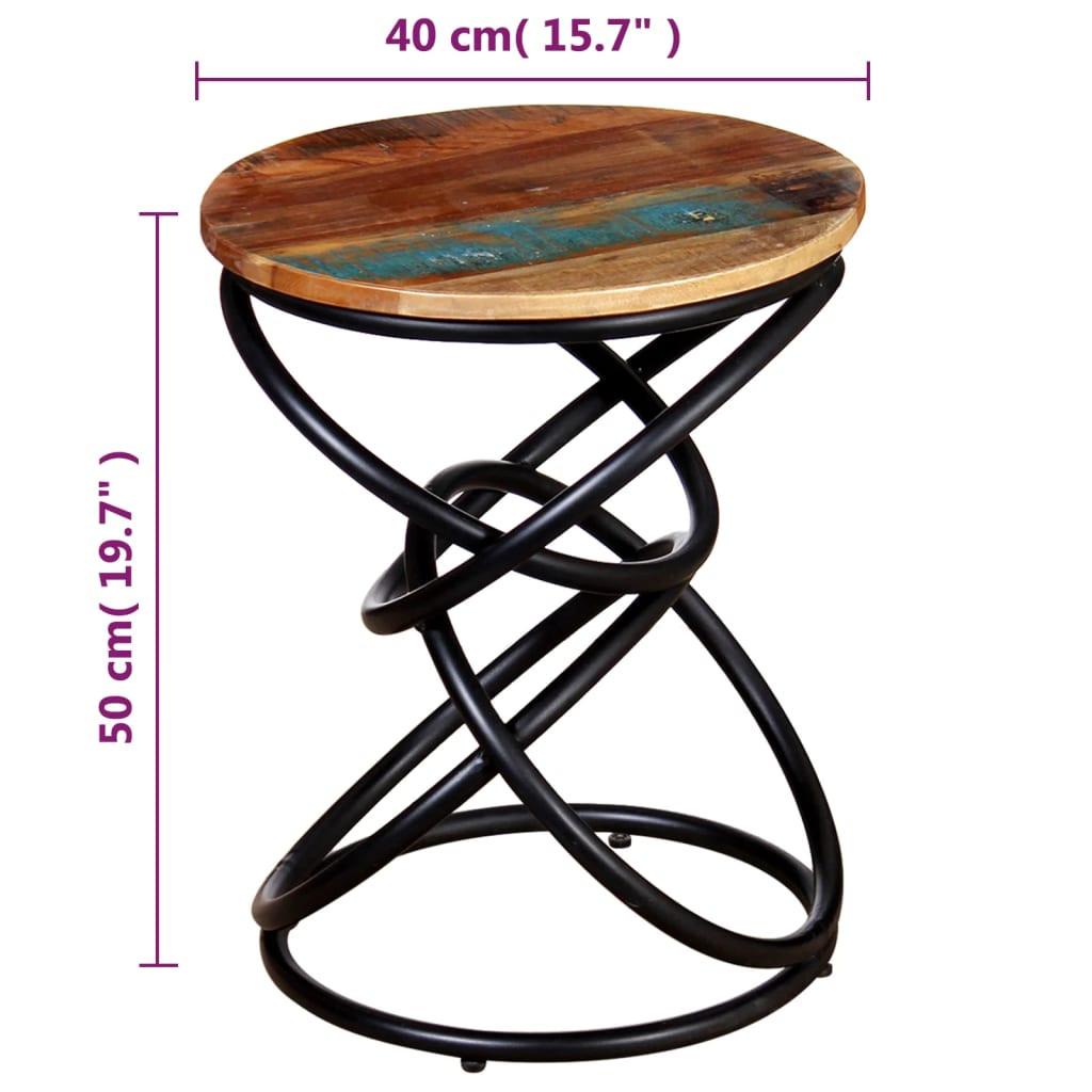 VidaXL Table d'appoint bois  