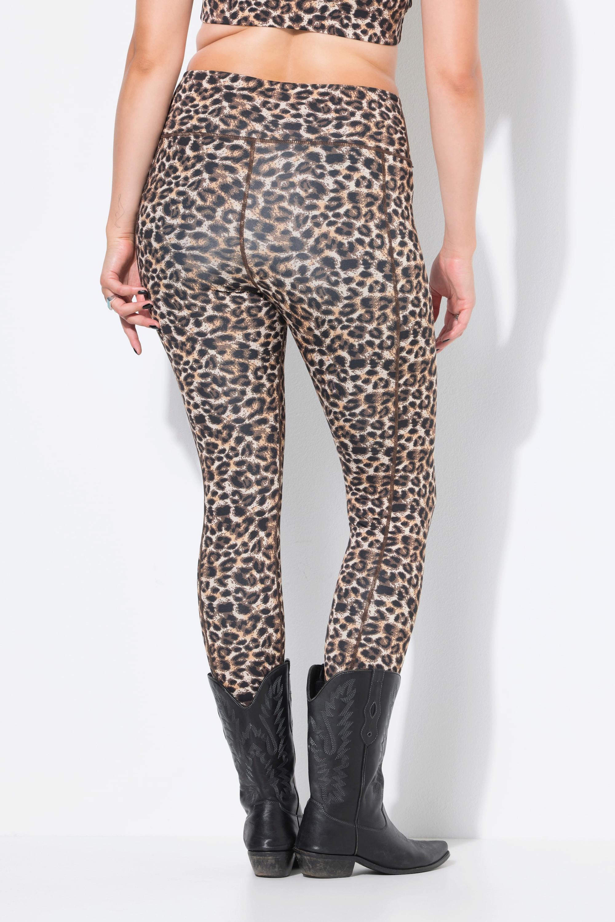 Studio Untold Leggings sportivi lunghezza caviglia stampa leopardata  
