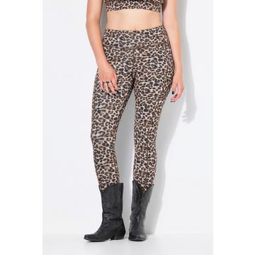 Leggings sportivi e lunghi fino al polpaccio con design leopardato