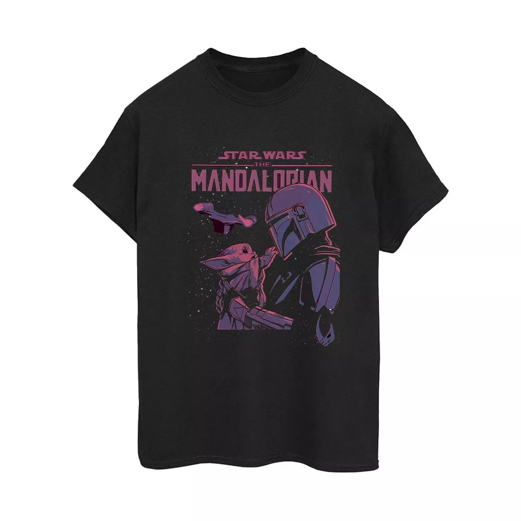STAR WARS - The Mandalorian Hello Friend TShirt, für Damen, Schwarz, Größe S
