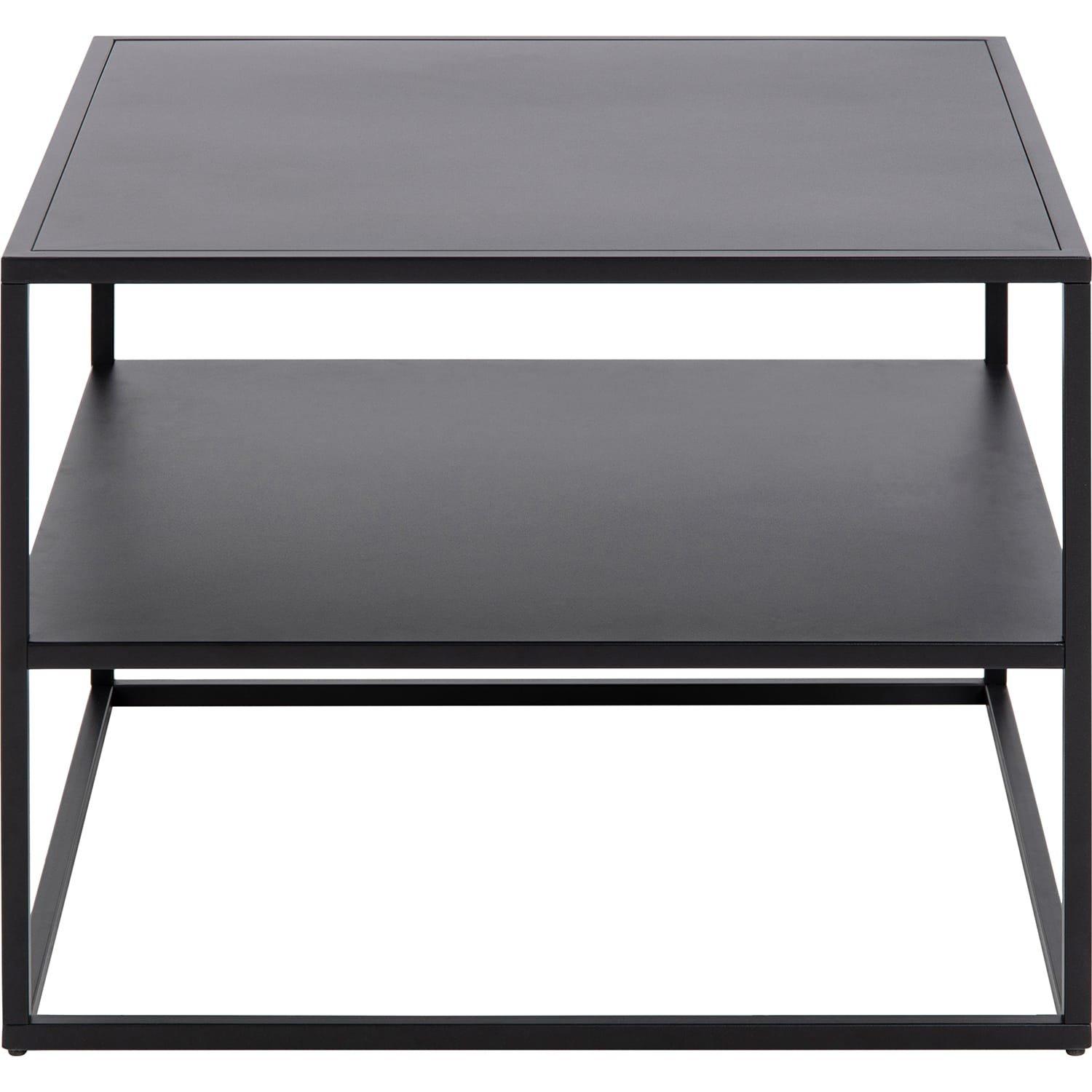 mutoni Table basse Modern Line en métal noir  