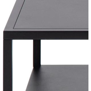 mutoni Table basse Modern Line en métal noir  