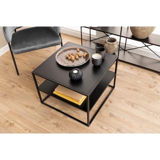 mutoni Table basse Modern Line en métal noir  