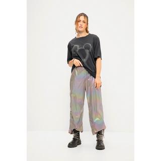 Studio Untold  Pantalon d'aviateur#, jambes larges, effet holographique et taille élastique, 2 poches 