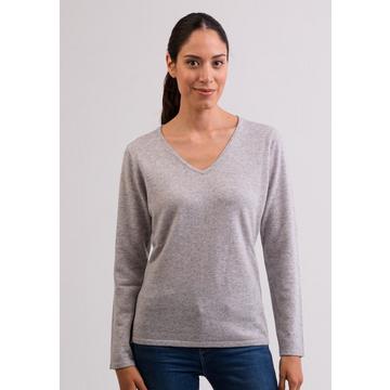 Kaschmir V-Ausschnitt Pullover