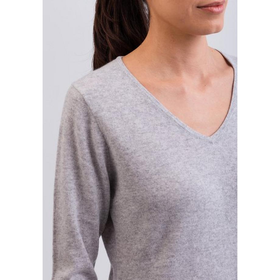 CASH-MERE.CH Pullover Cashmere Scollo a V  