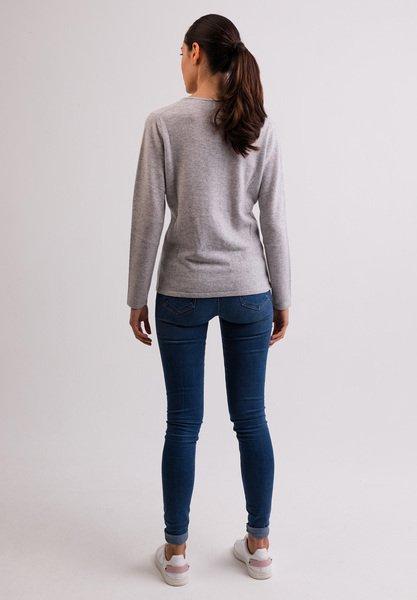 CASH-MERE.CH Pullover Cashmere Scollo a V  