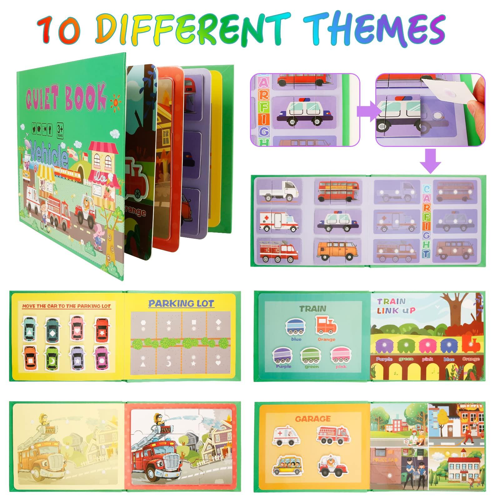 Activity-board  Livre silencieux, livre-jouet éducatif, livre silencieux pour les tout-petits, livre interactif, livre-jouet pour les tout-petits, livre-puzzle, jouet éducatif 