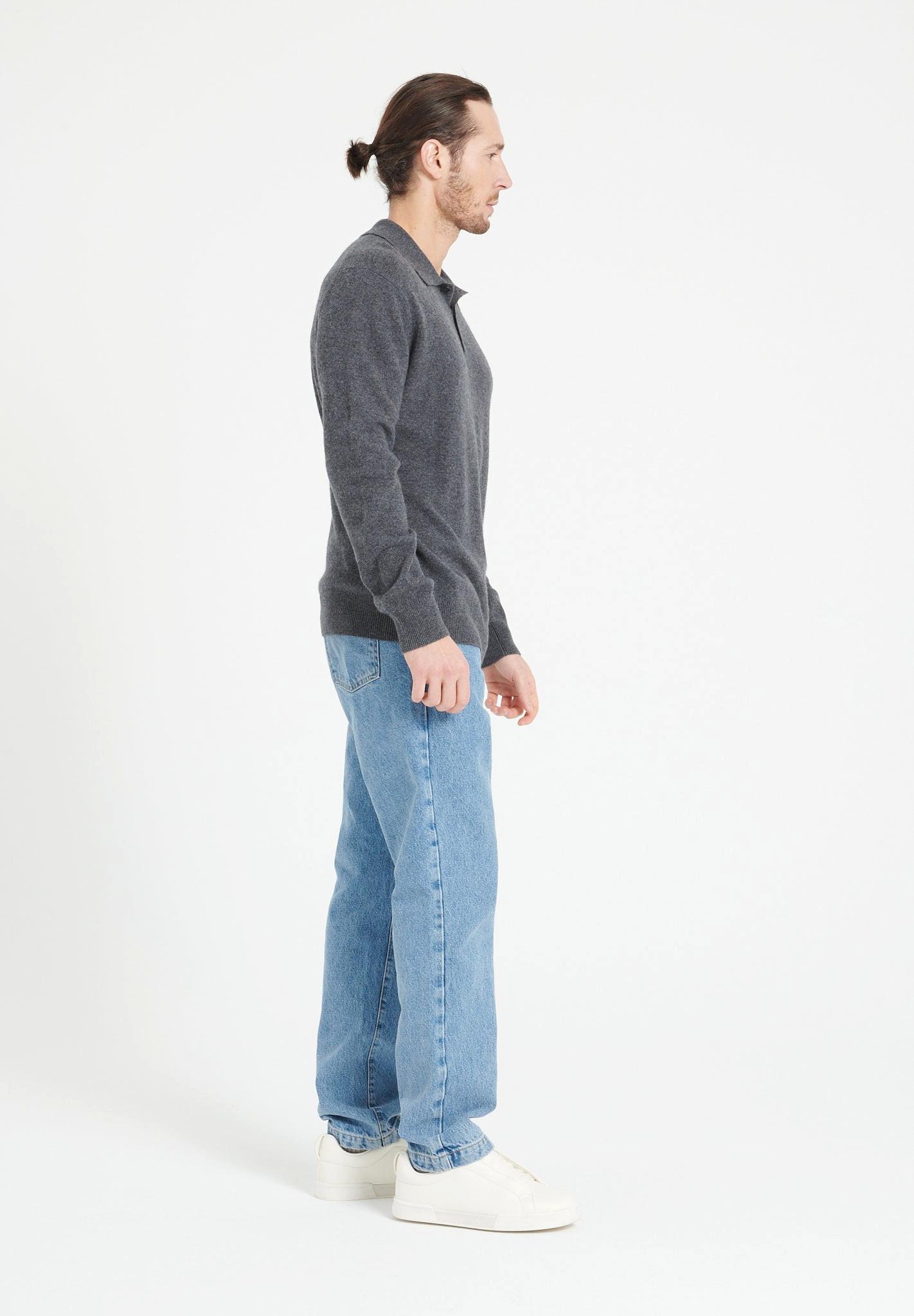 Studio Cashmere8  LUKE 5 Polo manica lunga - 100% cashmere 