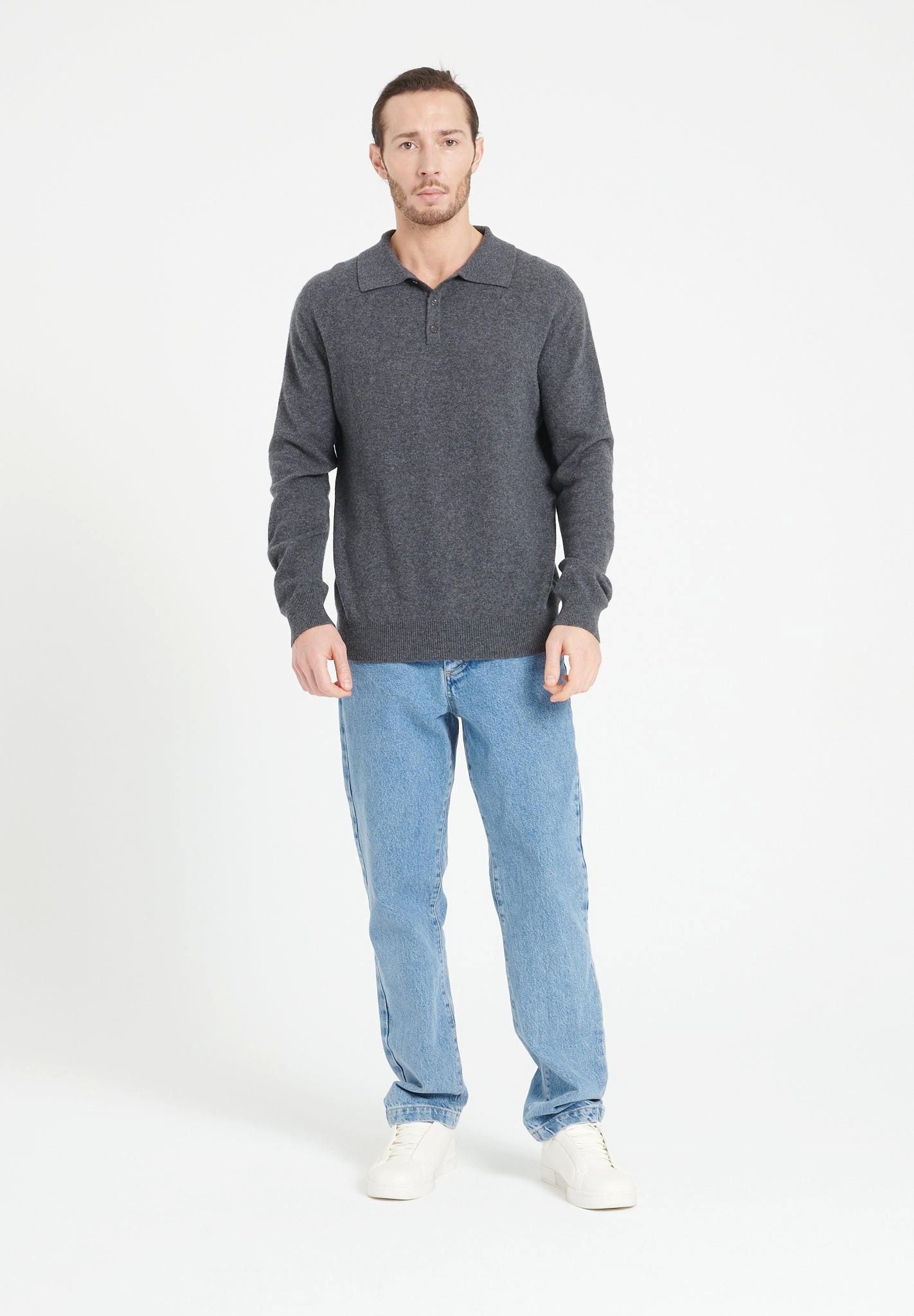 Studio Cashmere8  LUKE 5 Polo manica lunga - 100% cashmere 