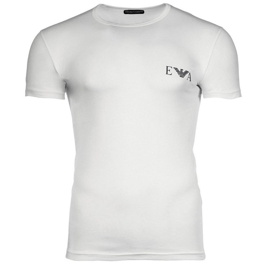 EMPORIO ARMANI Maglietta Aderente Monogramma Audace Confezione da 2  