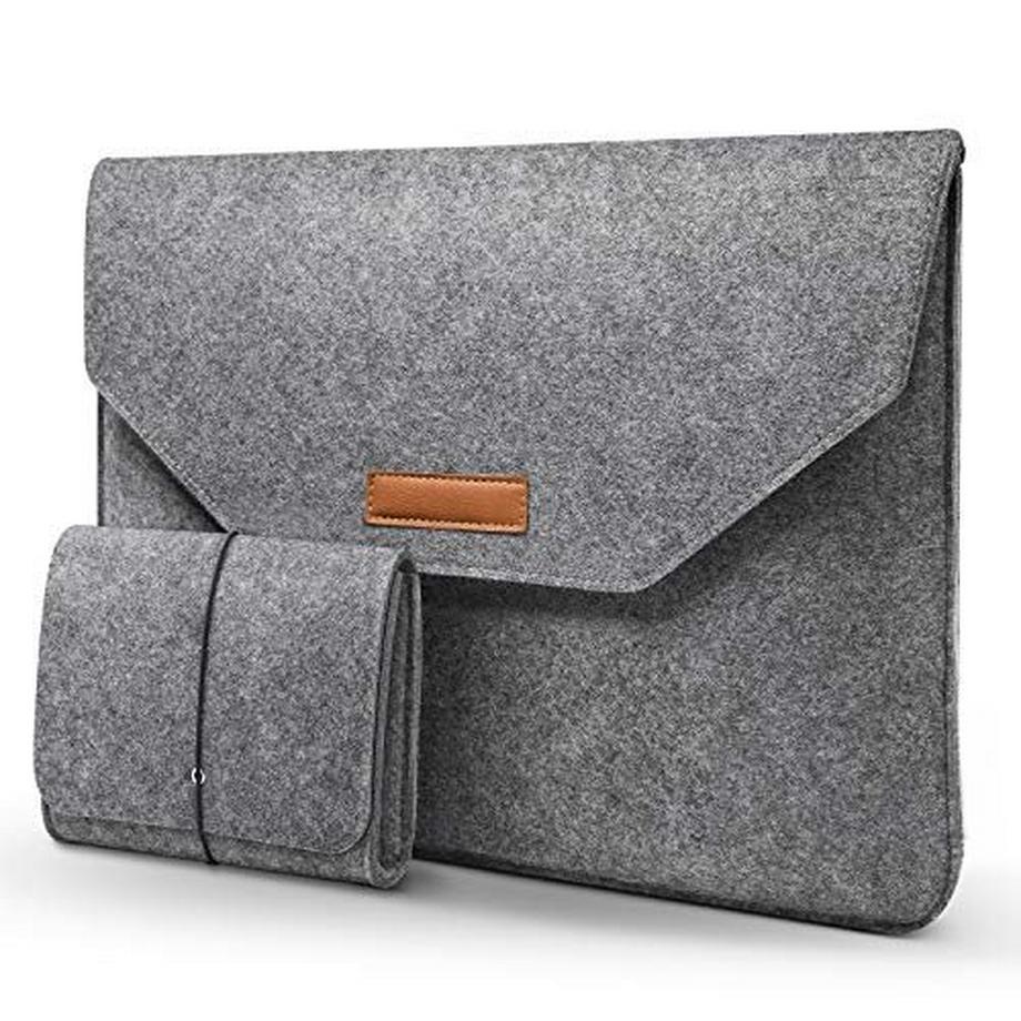 Étui pour ordinateur portable 13,3 pouces, housse de protection en feutre pour ordinateur portable avec poche en feutre supplémentaire et tapis de souris, étui pour ordinateur portable pour MacBook Air Pro 13", Dell, Lenovo, HP