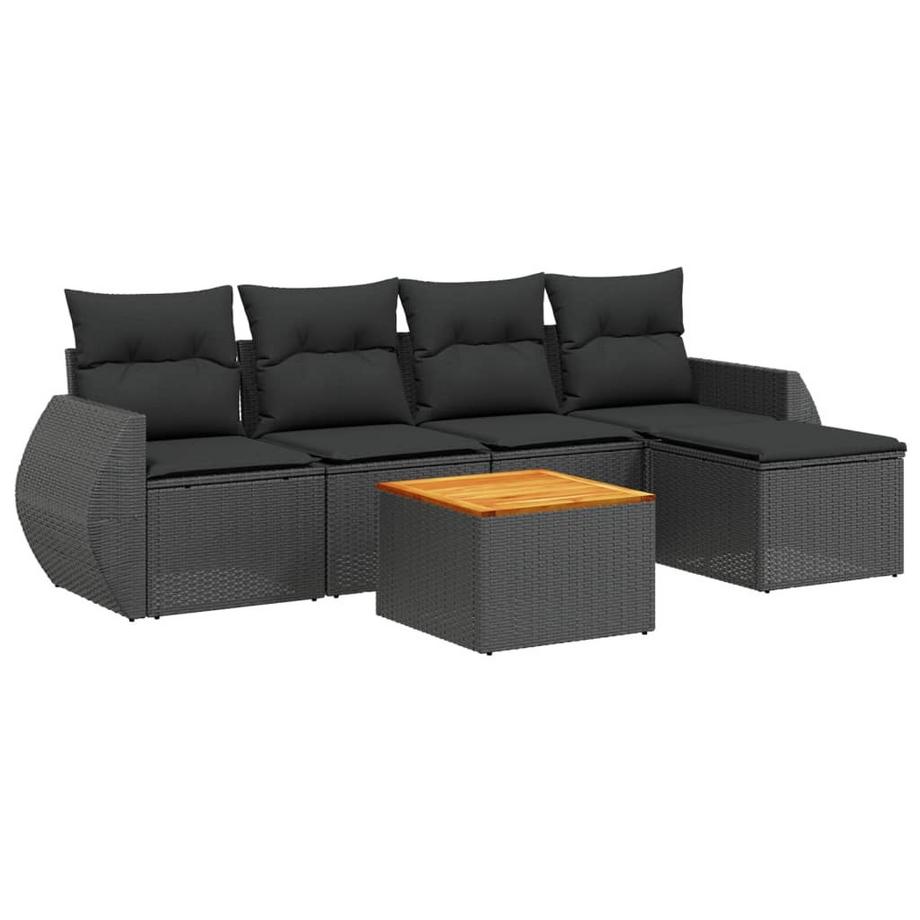 set divano da giardino Polirattan