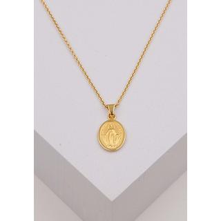 MUAU Schmuck  Anhänger Milagrosa/Immaculata Gelbgold 750, 12 mm 