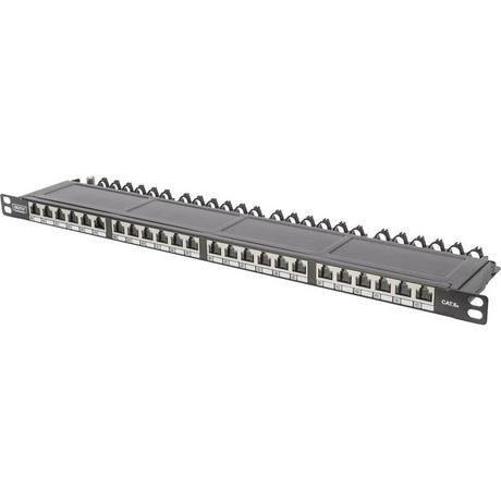 Digitus  24 Porte Patchpanel di rete 483 mm (19) CAT 6A 0.5 U 