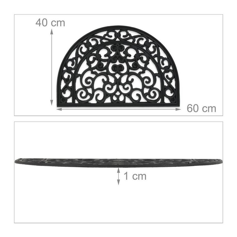B2X Zerbino in gomma semicircolare  