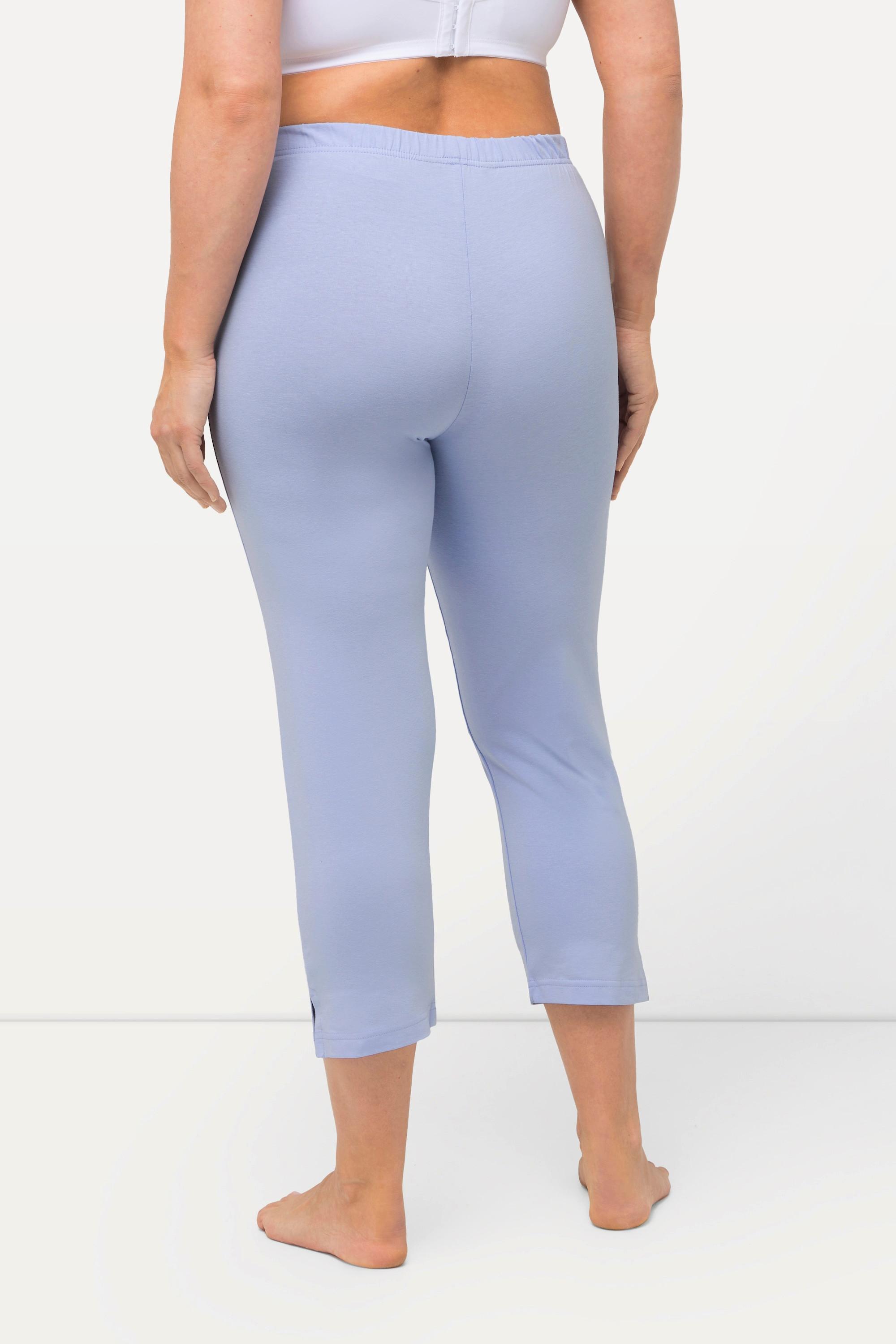 Ulla Popken  Pantalon corsaire longueur 7/8, taille élastique - jusqu'au 68/70 