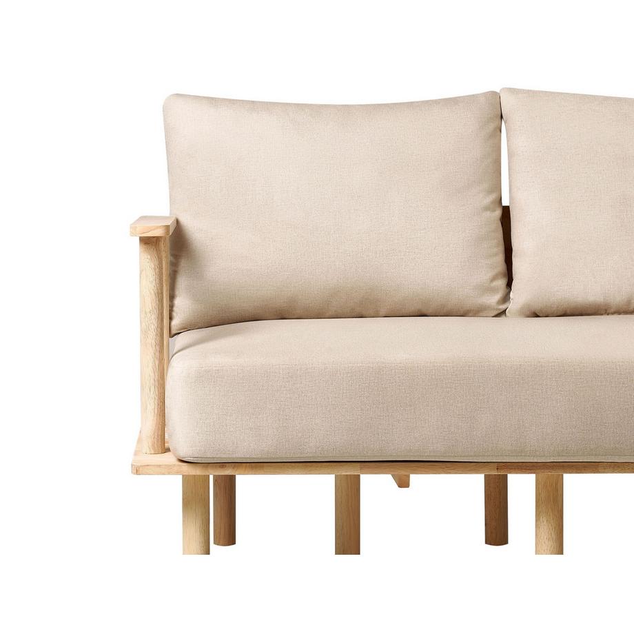 Beliani Canapé 2 places en Tissu Scandinave ASKER  