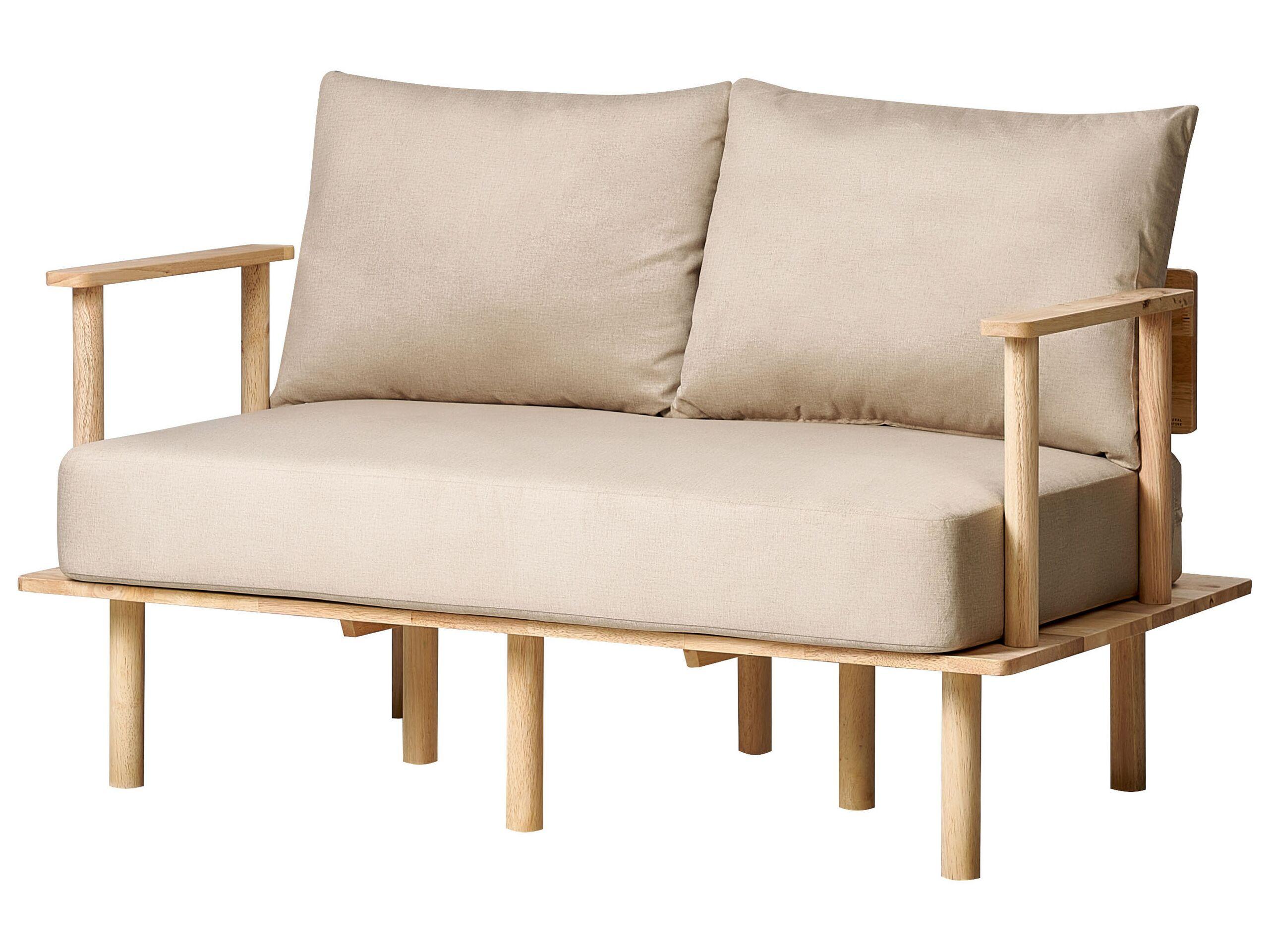 Beliani Canapé 2 places en Polyester Scandinave ASKER  