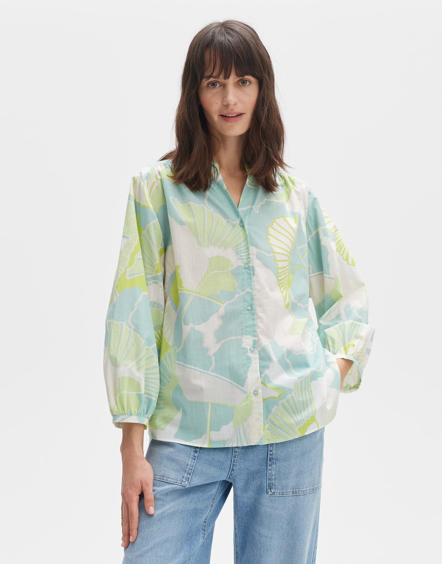 OPUS  Printbluse Faomi nature O-Form 