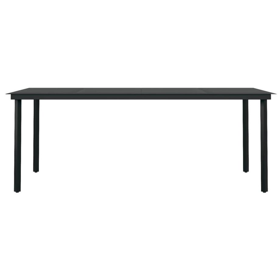 VidaXL Table de salle à manger de jardin acier  