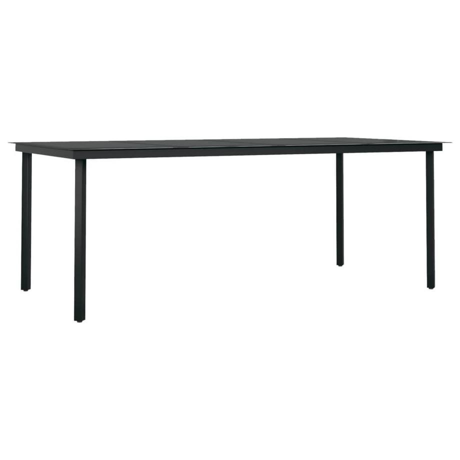 Table de salle à manger de jardin acier